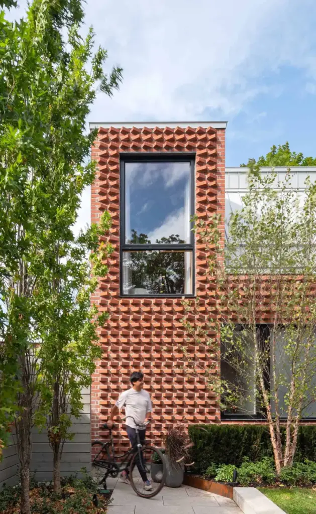Modern Brick House Facade